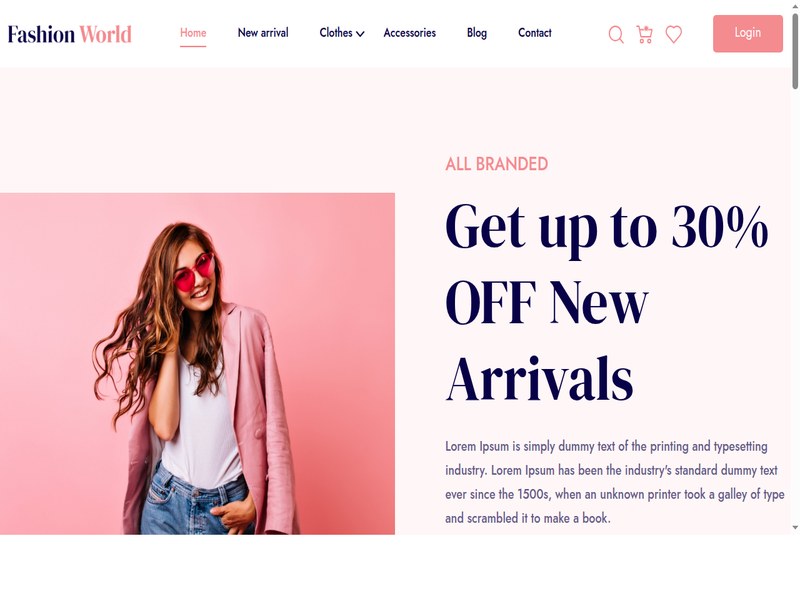 Como — Fashion store template