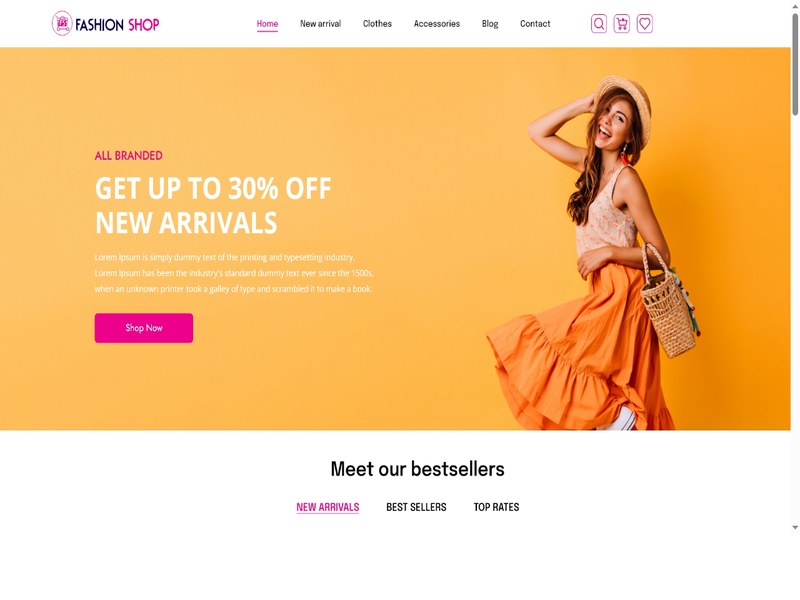 Rome — Fashion store template
